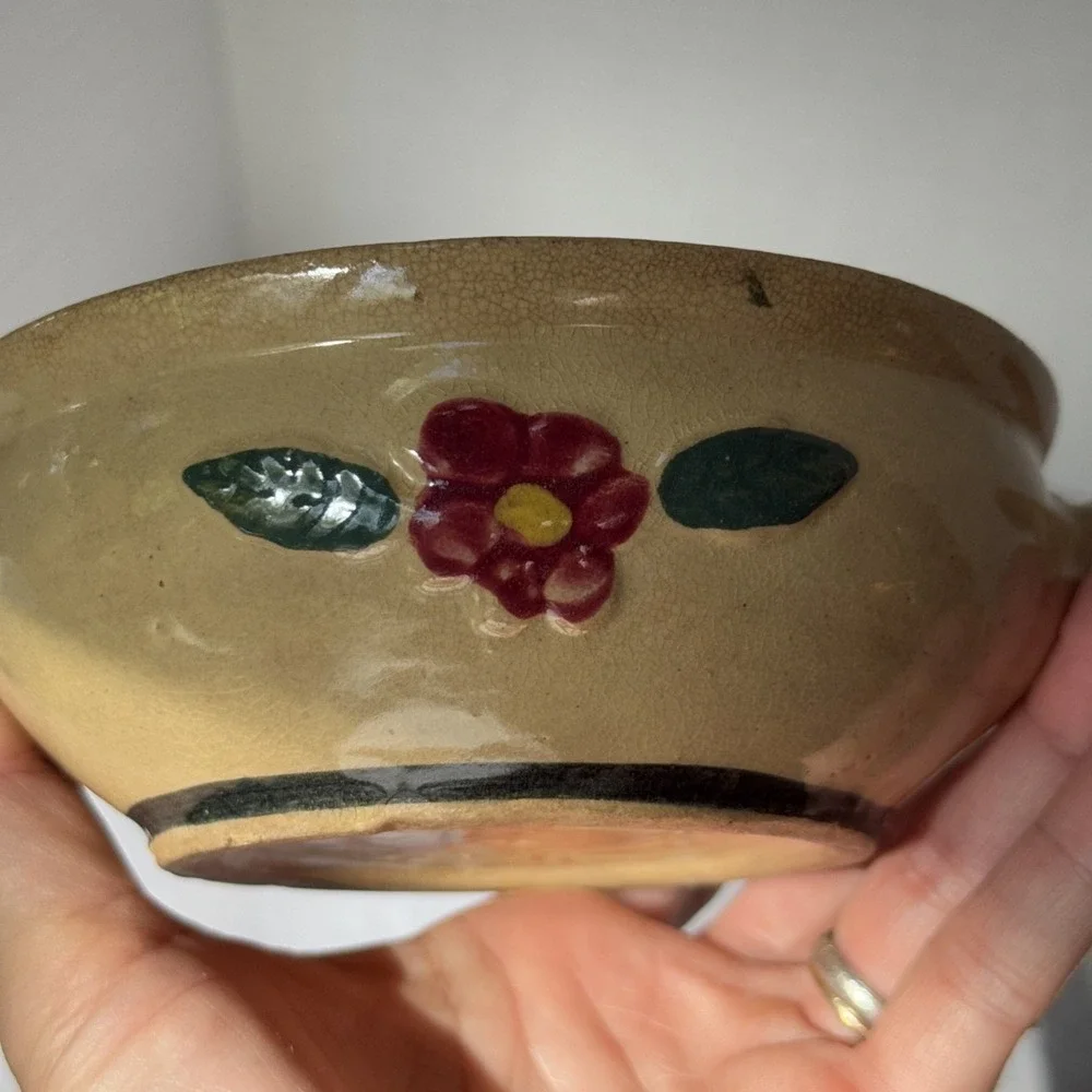 1 RARE Watt Rio‎ Rose Indivdual Casserole with Lid